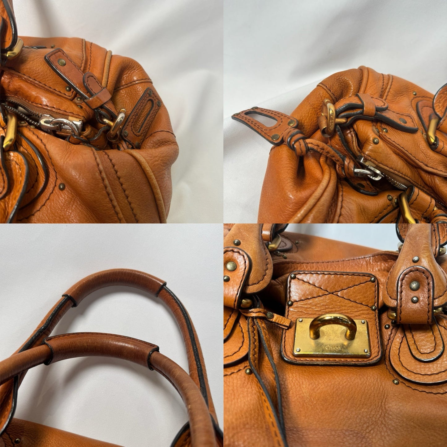 💎 Pre-owned CHLOÉ 2006 orange paddington 💎