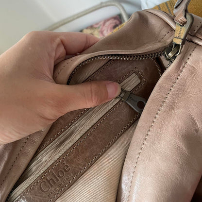 Vintage 2010 Chloé Brown Python Silverado