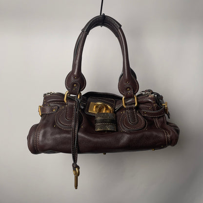 💎 Pre-owned CHLOÉ 2011 brown paddington bag Swarovski 💎