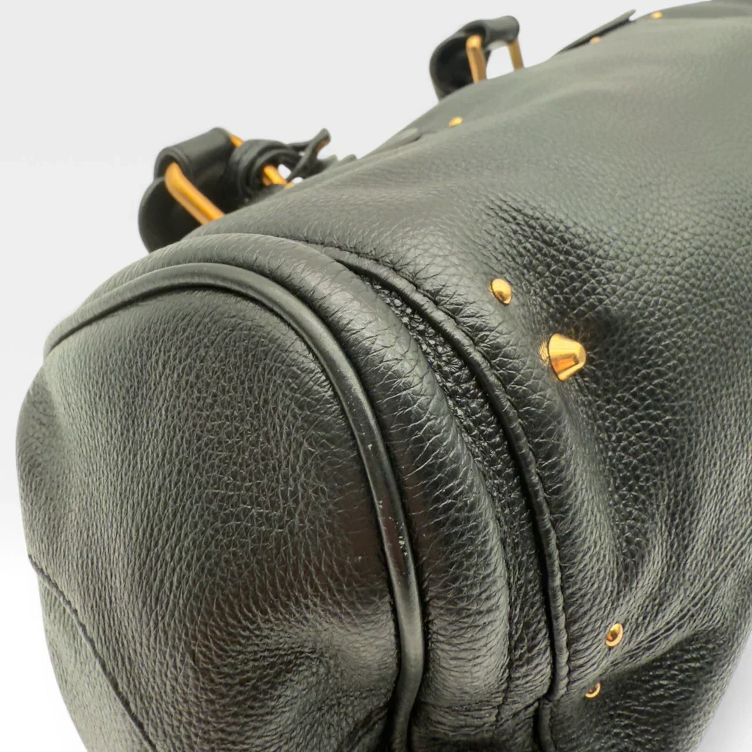 Chloé handbag Paddington gold hardware in black leather