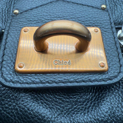 Chloé handbag Paddington gold hardware in black leather