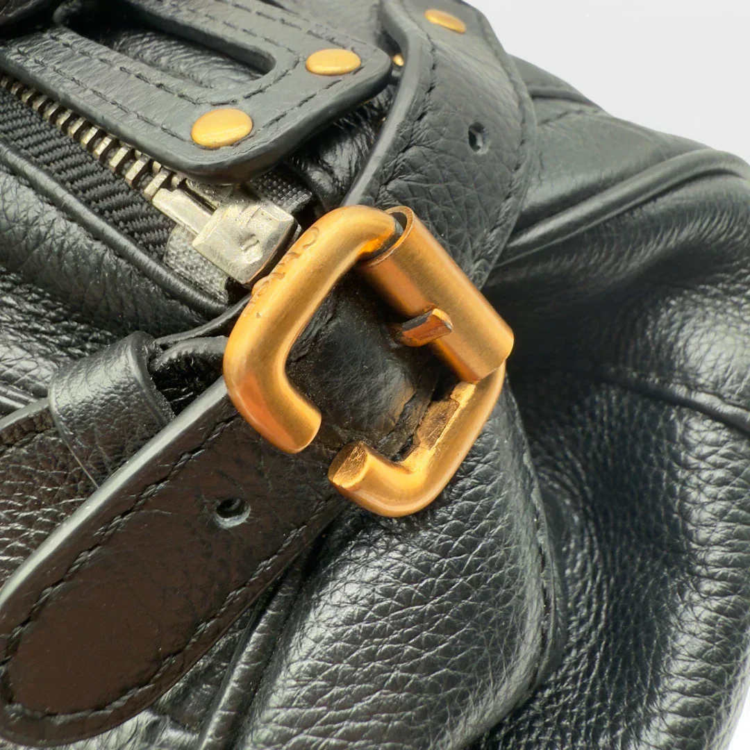 Chloé handbag Paddington gold hardware in black leather