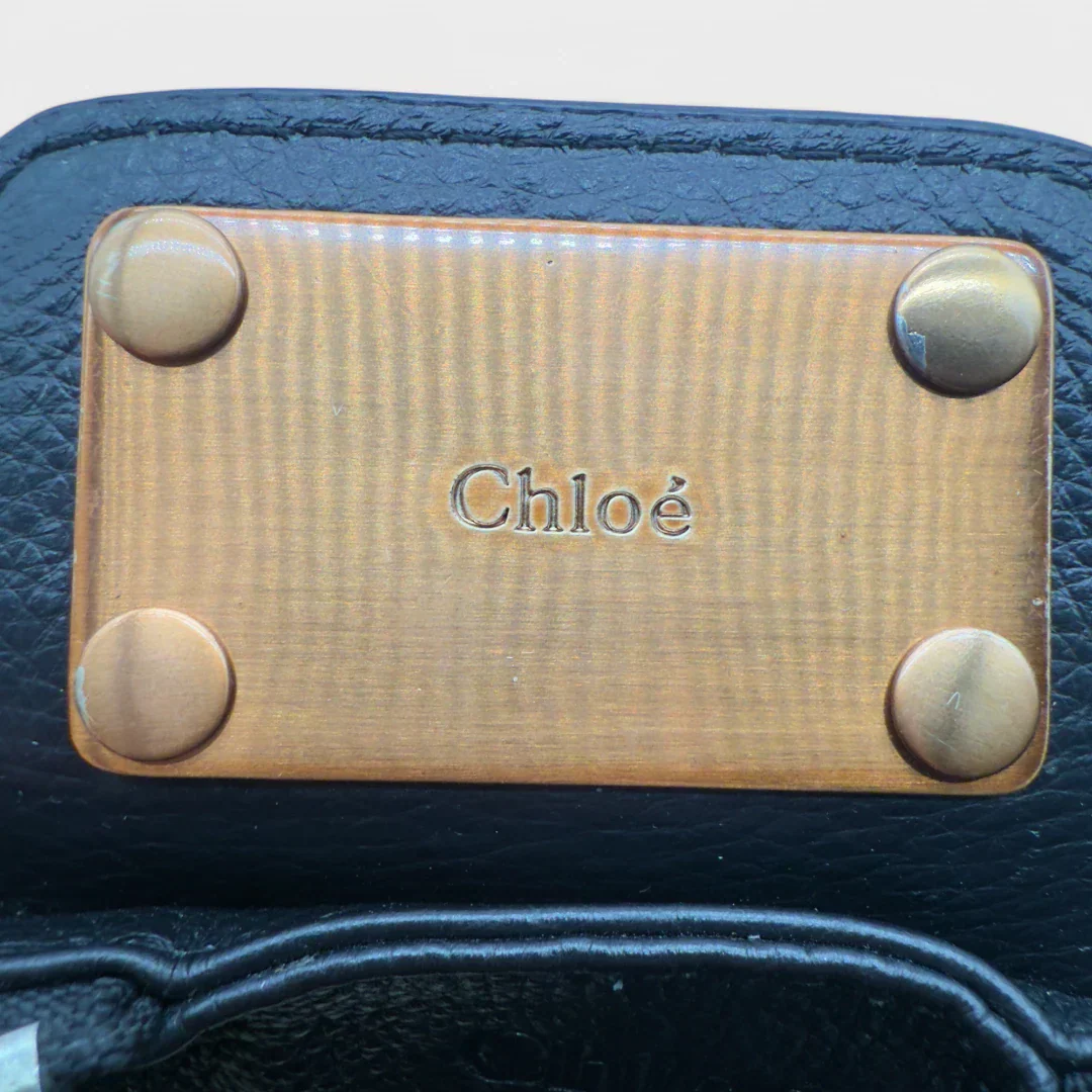 Chloé handbag Paddington gold hardware in black leather