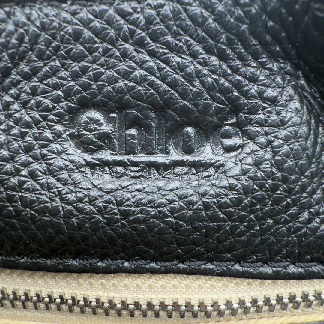 Chloé handbag Paddington gold hardware in black leather