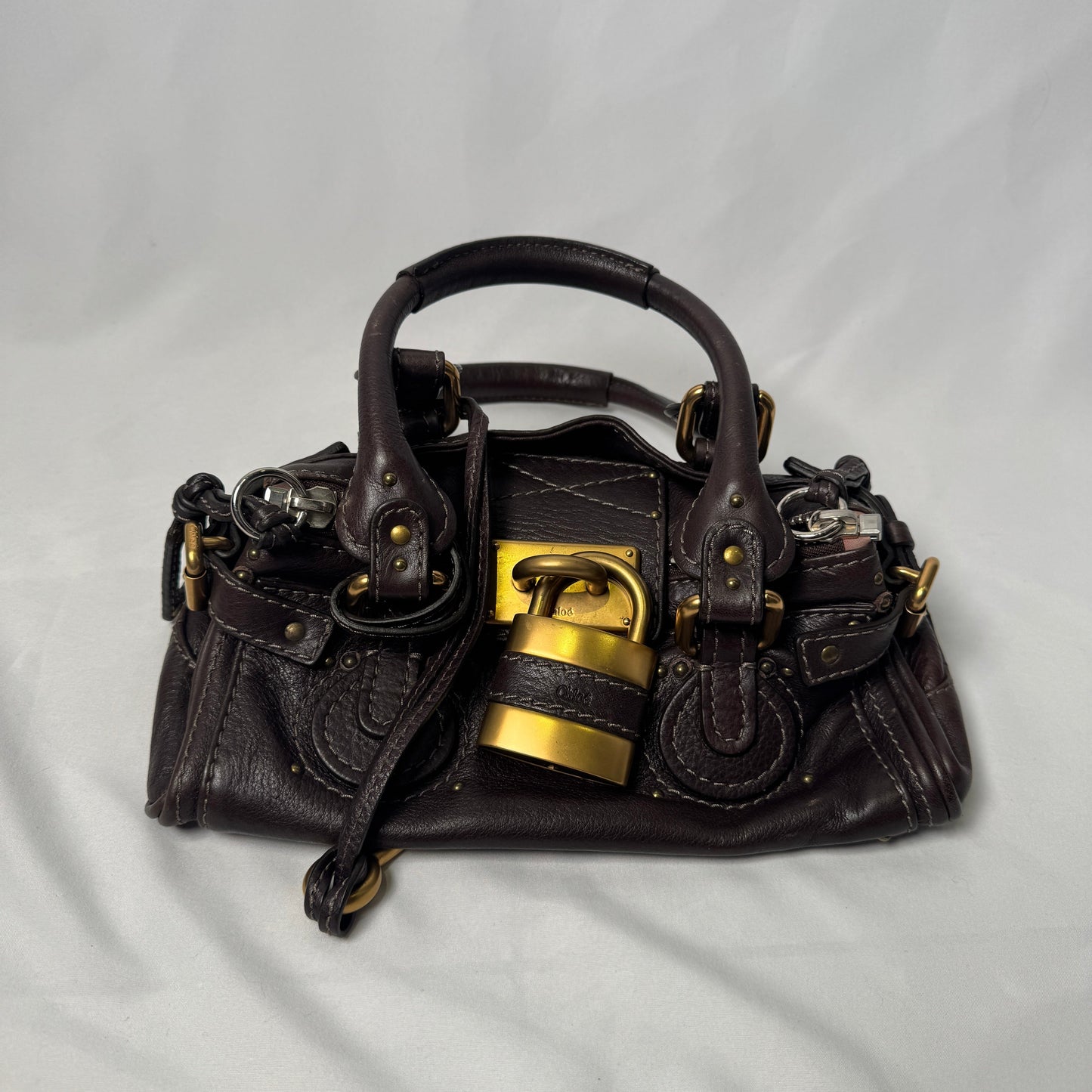 💎 Pre-owned CHLOÉ 2007 brown mini paddington 💎