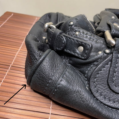 💎 Pre-owned CHLOÉ 2008 lambskin paddington with lucite x metal padlock 💎