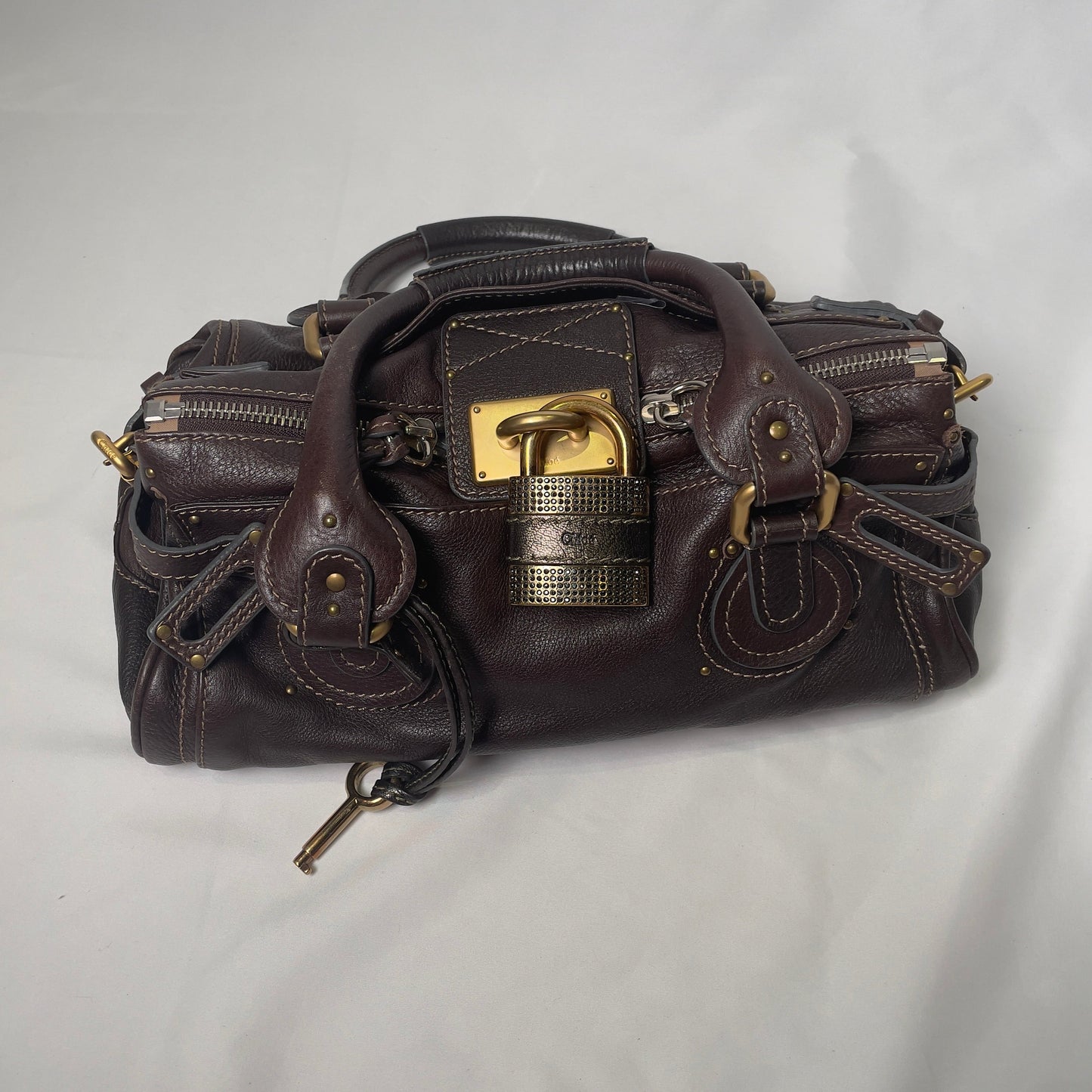 💎 Pre-owned CHLOÉ 2011 brown paddington bag Swarovski 💎
