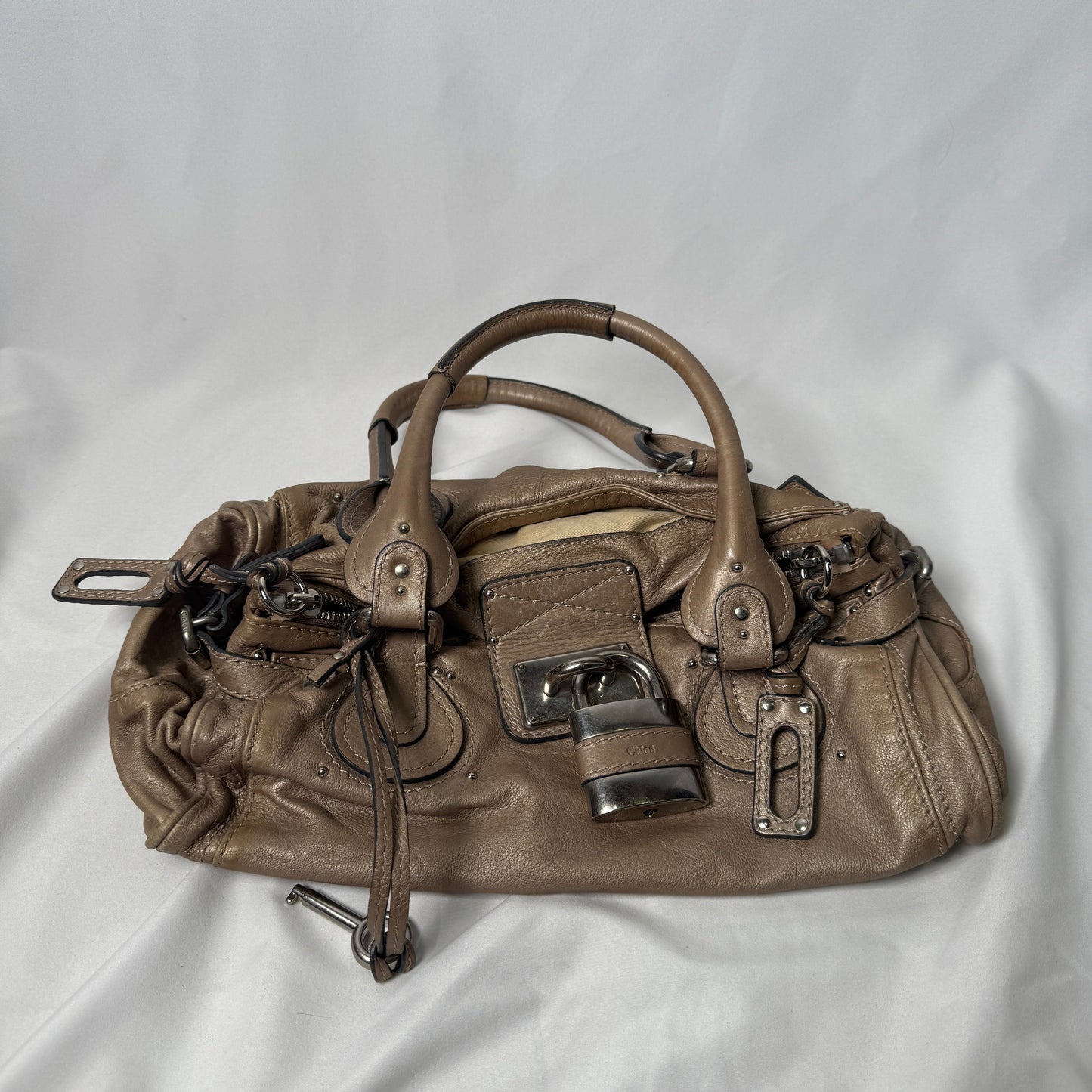 💎 Pre-owned CHLOÉ 2007 light silver paddington 💎