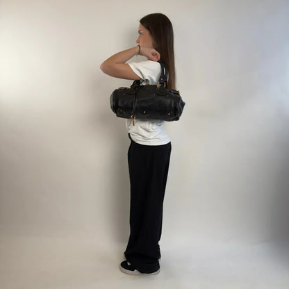Chloé handbag Paddington gold hardware in black leather