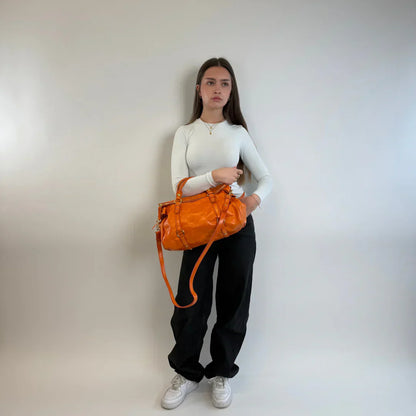 Miu Miu handbag Vitello Satchel orange