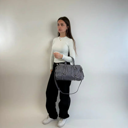 💎 Pre-owned Miu Miu handbag Vitello Lux blue/lilac 💎