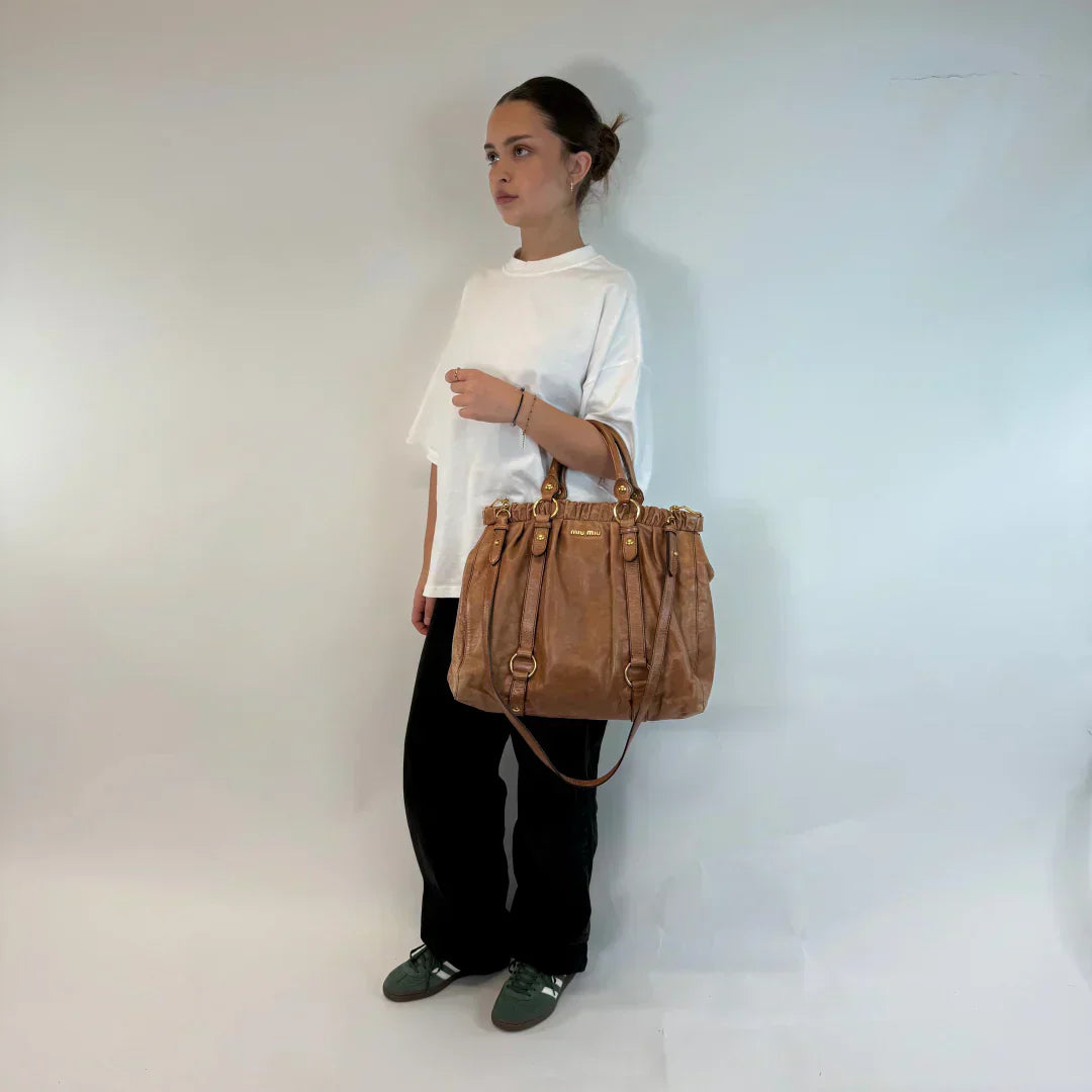 💎 Pre-owned Miu Miu Handtasche Vitello Lux groß 💎