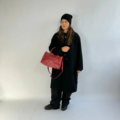 Miu Miu handbag Vitello Shine with shoulder strap made of red leather
