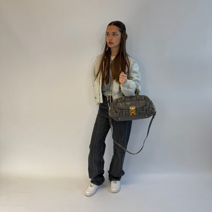Miu Miu handbag elongated grey