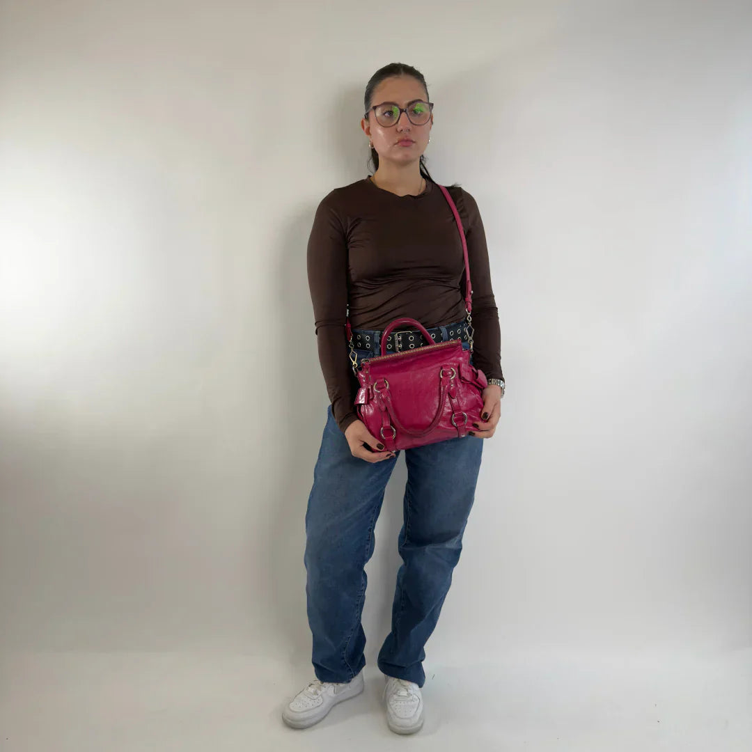 Miu Miu handbag Vitello Satchel small pink
