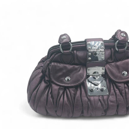 Miu Miu handbag Matelasse made of purple leather