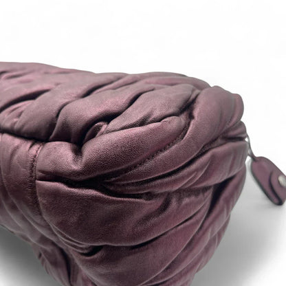 Miu Miu handbag Matelasse made of purple leather