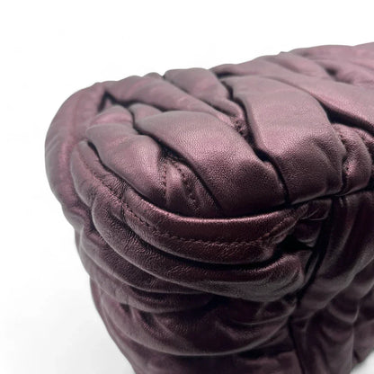 Miu Miu handbag Matelasse made of purple leather