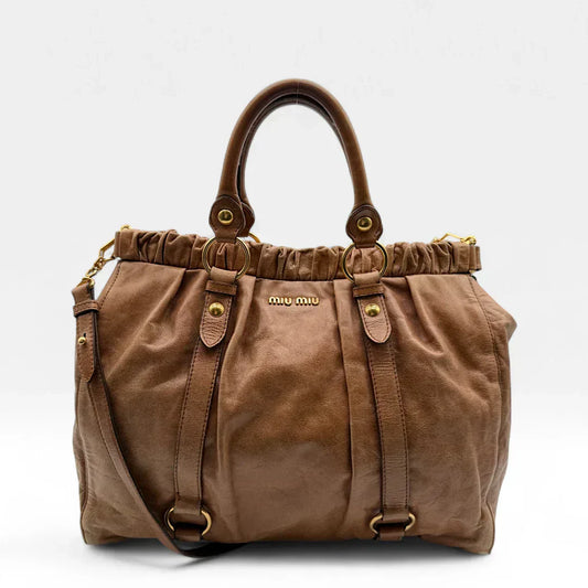 💎 Pre-owned Miu Miu Handtasche Vitello Lux groß 💎