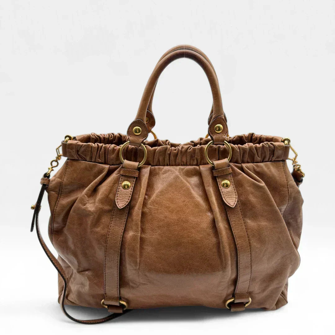 💎 Pre-owned Miu Miu Handtasche Vitello Lux groß 💎