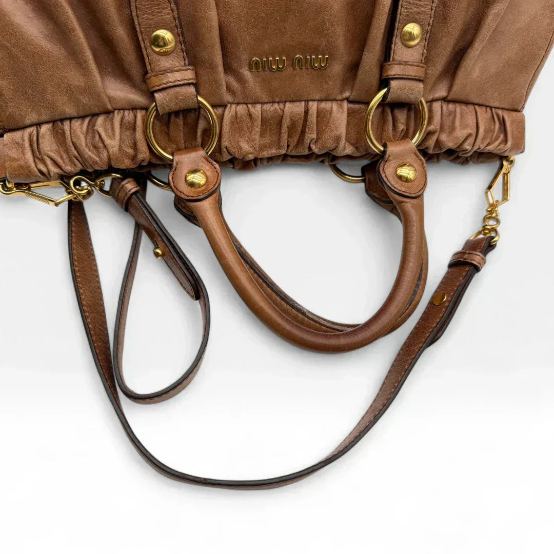 💎 Pre-owned Miu Miu Handtasche Vitello Lux groß 💎