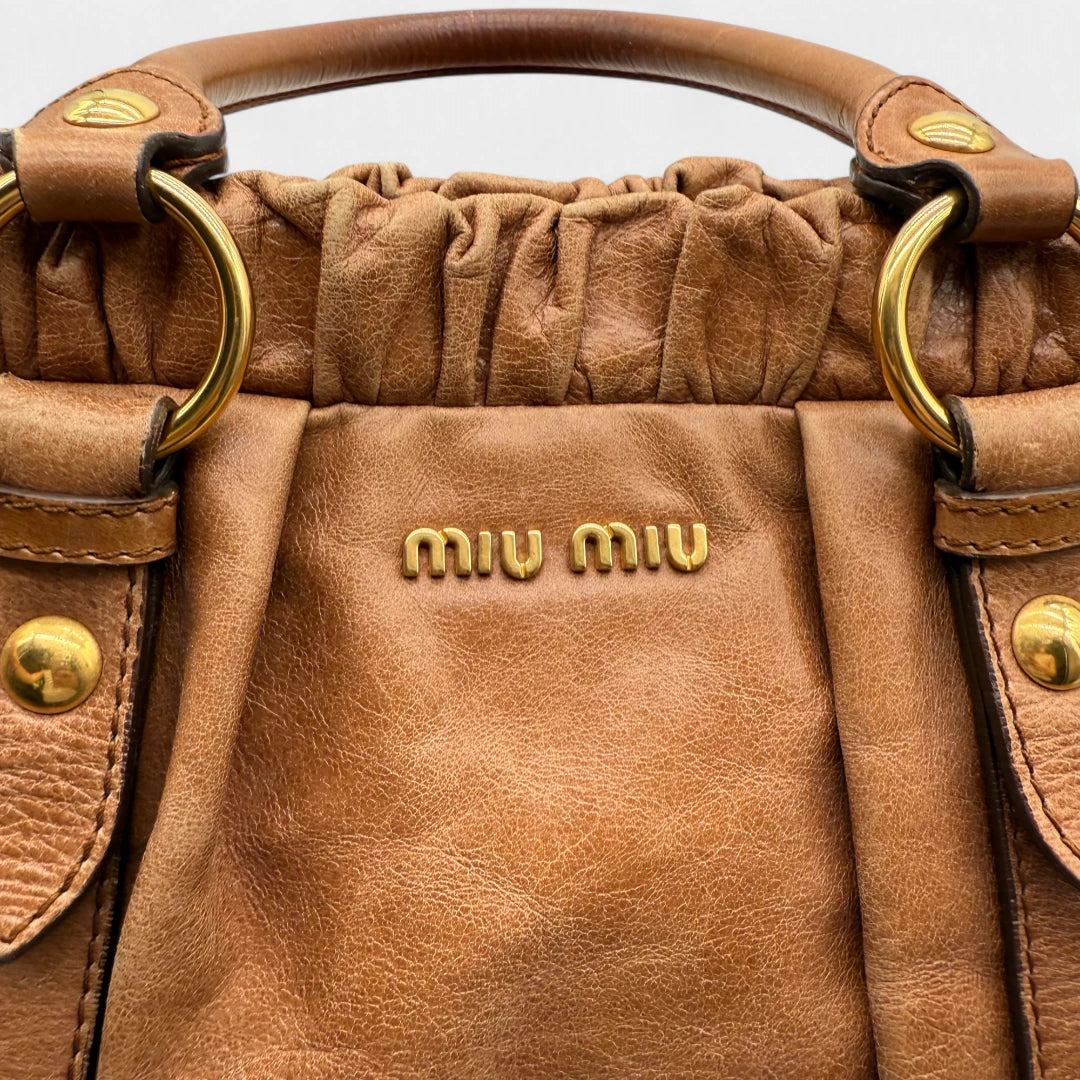 💎 Pre-owned Miu Miu Handtasche Vitello Lux groß 💎