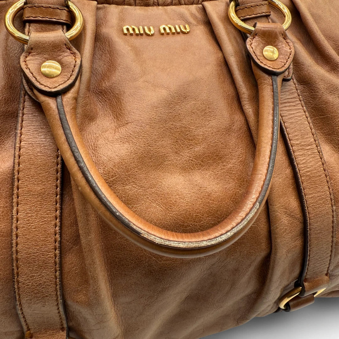 💎 Pre-owned Miu Miu Handtasche Vitello Lux groß 💎