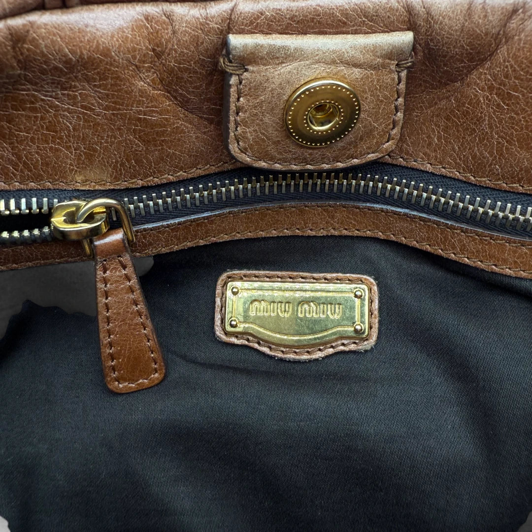💎 Pre-owned Miu Miu Handtasche Vitello Lux groß 💎