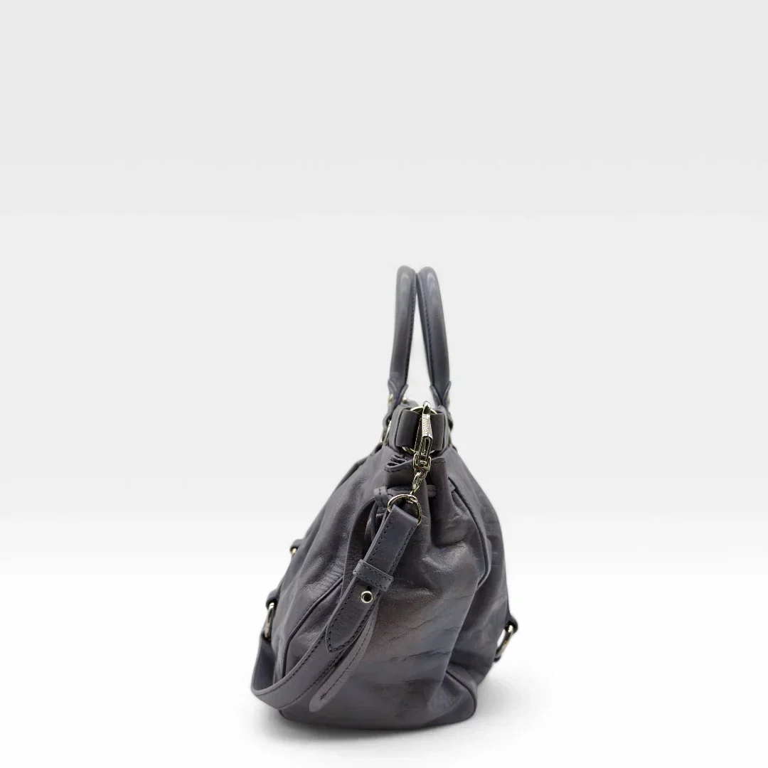 💎 Pre-owned Miu Miu handbag Vitello Lux blue/lilac 💎