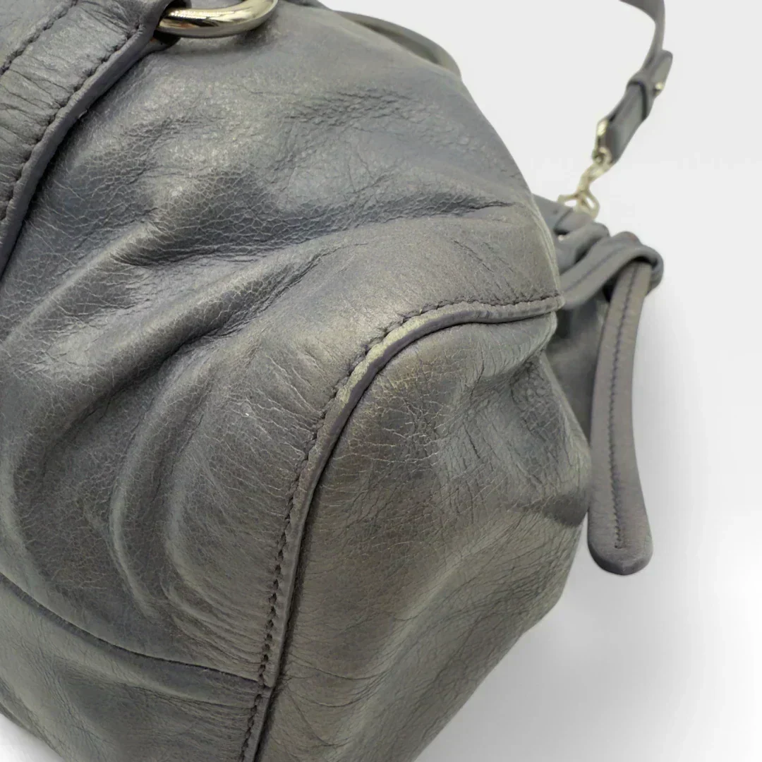 💎 Pre-owned Miu Miu handbag Vitello Lux blue/lilac 💎