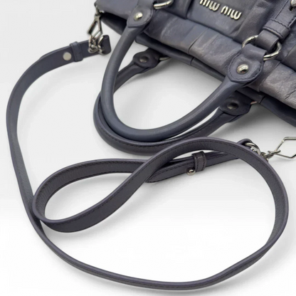Miu Miu handbag Vitello Lux blue/lilac