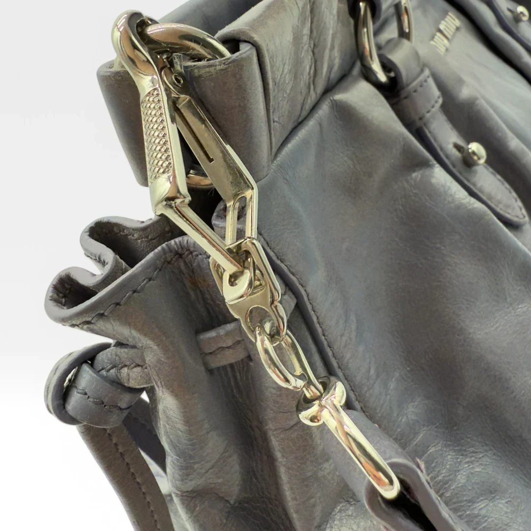 💎 Pre-owned Miu Miu handbag Vitello Lux blue/lilac 💎