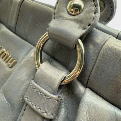 💎 Pre-owned Miu Miu handbag Vitello Lux blue/lilac 💎