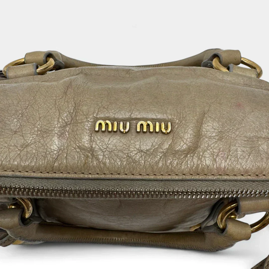 💎 Pre-owned Miu Miu handbag Vitello Satchel small 💎