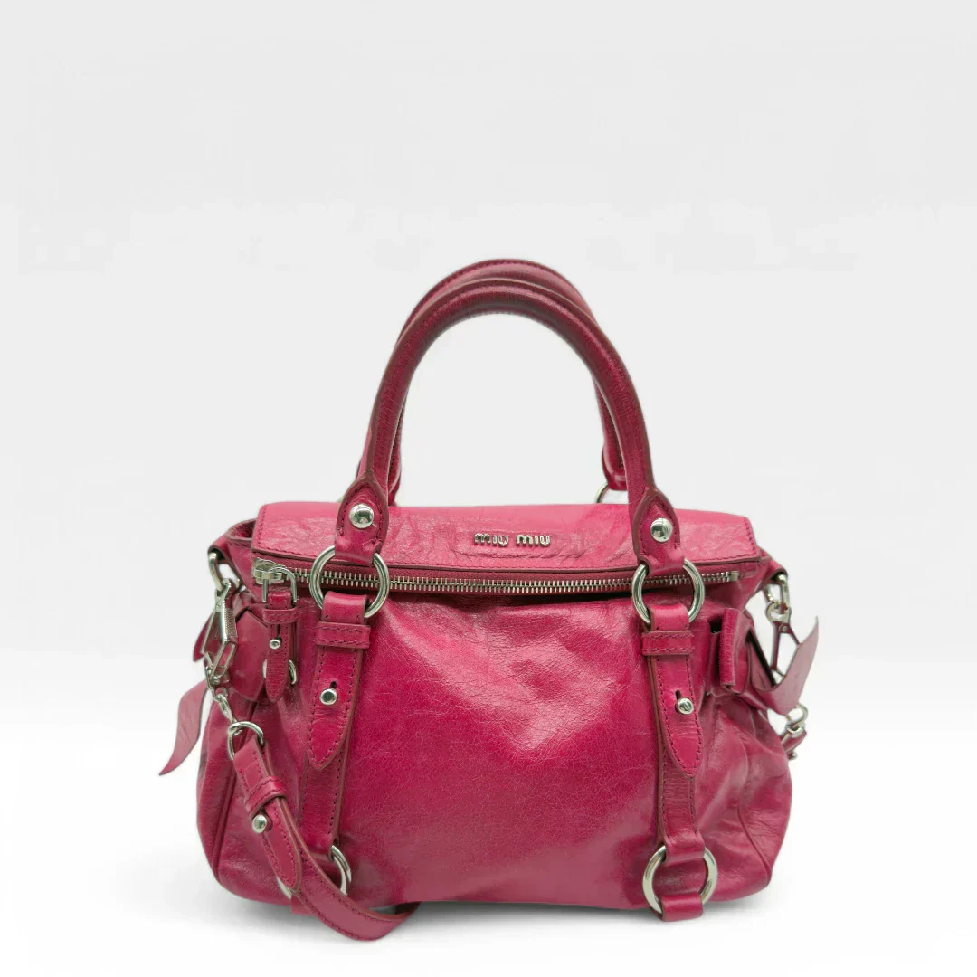 Miu Miu handbag Vitello Satchel small pink