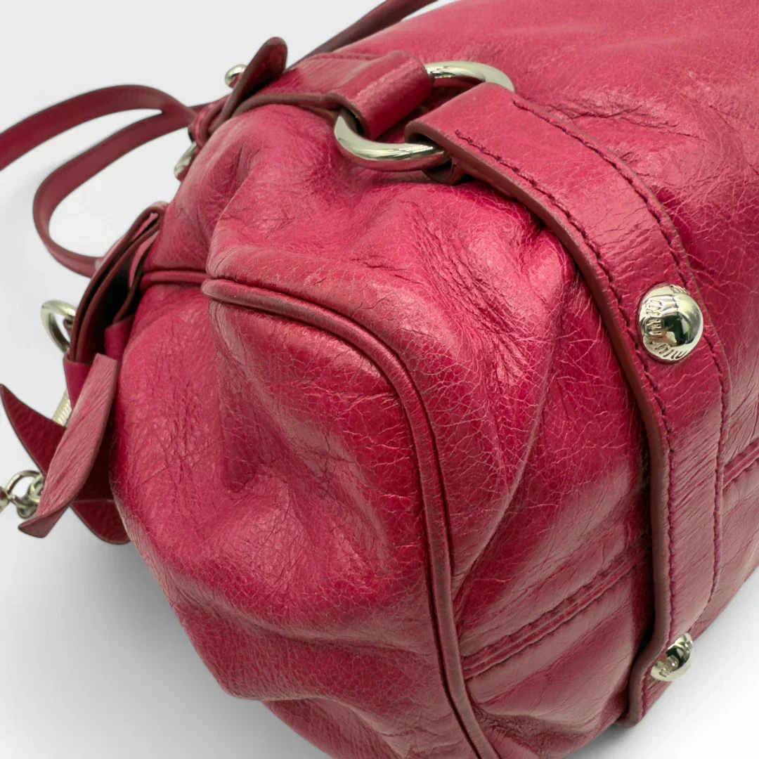 Miu Miu handbag Vitello Satchel small pink