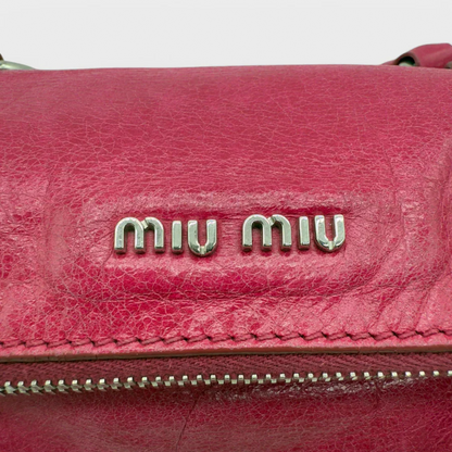 Miu Miu handbag Vitello Satchel small pink