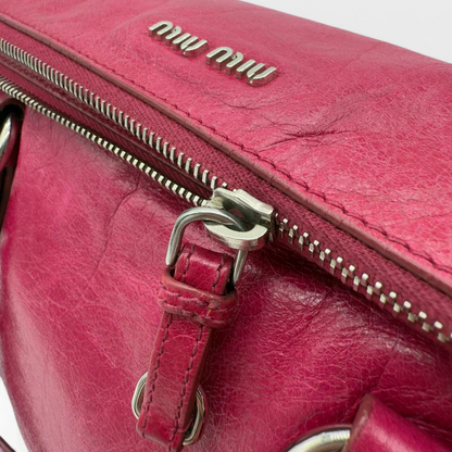 Miu Miu handbag Vitello Satchel small pink