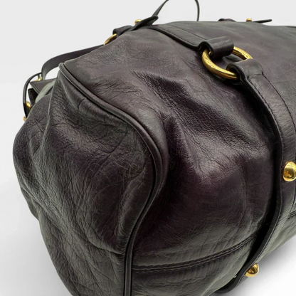 💎 Pre-owned Miu Miu handbag Vitello Satchel purple 💎