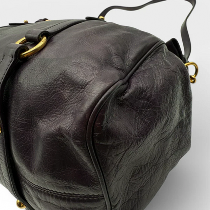 💎 Pre-owned Miu Miu handbag Vitello Satchel purple 💎