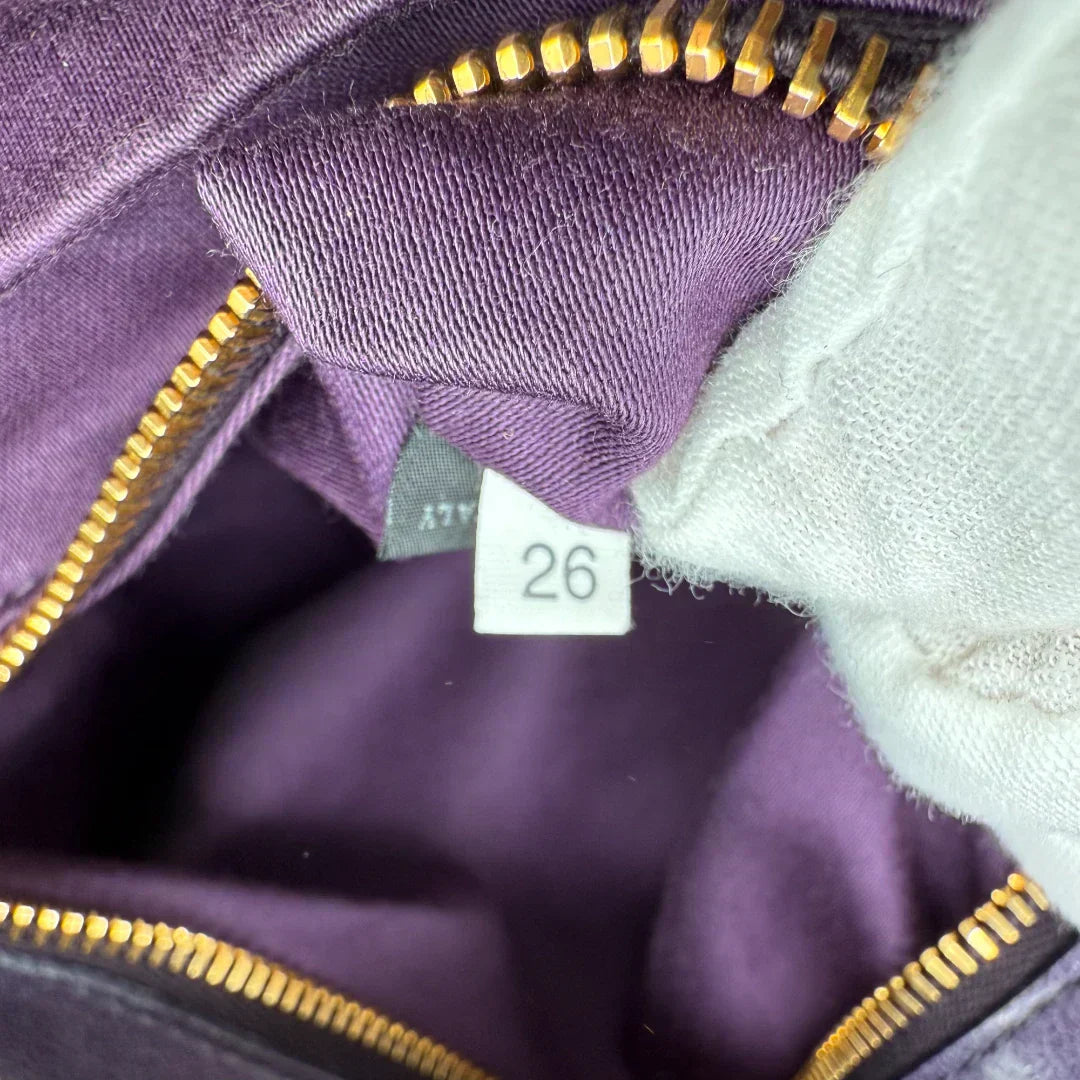 💎 Pre-owned Miu Miu handbag Vitello Satchel purple 💎