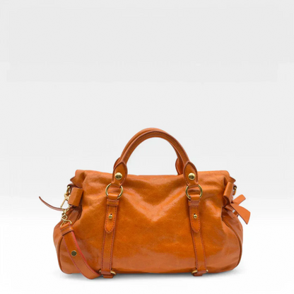 Miu Miu handbag Vitello Satchel orange