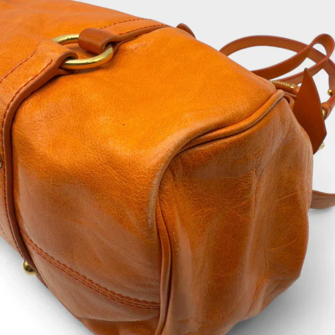 Miu Miu handbag Vitello Satchel orange