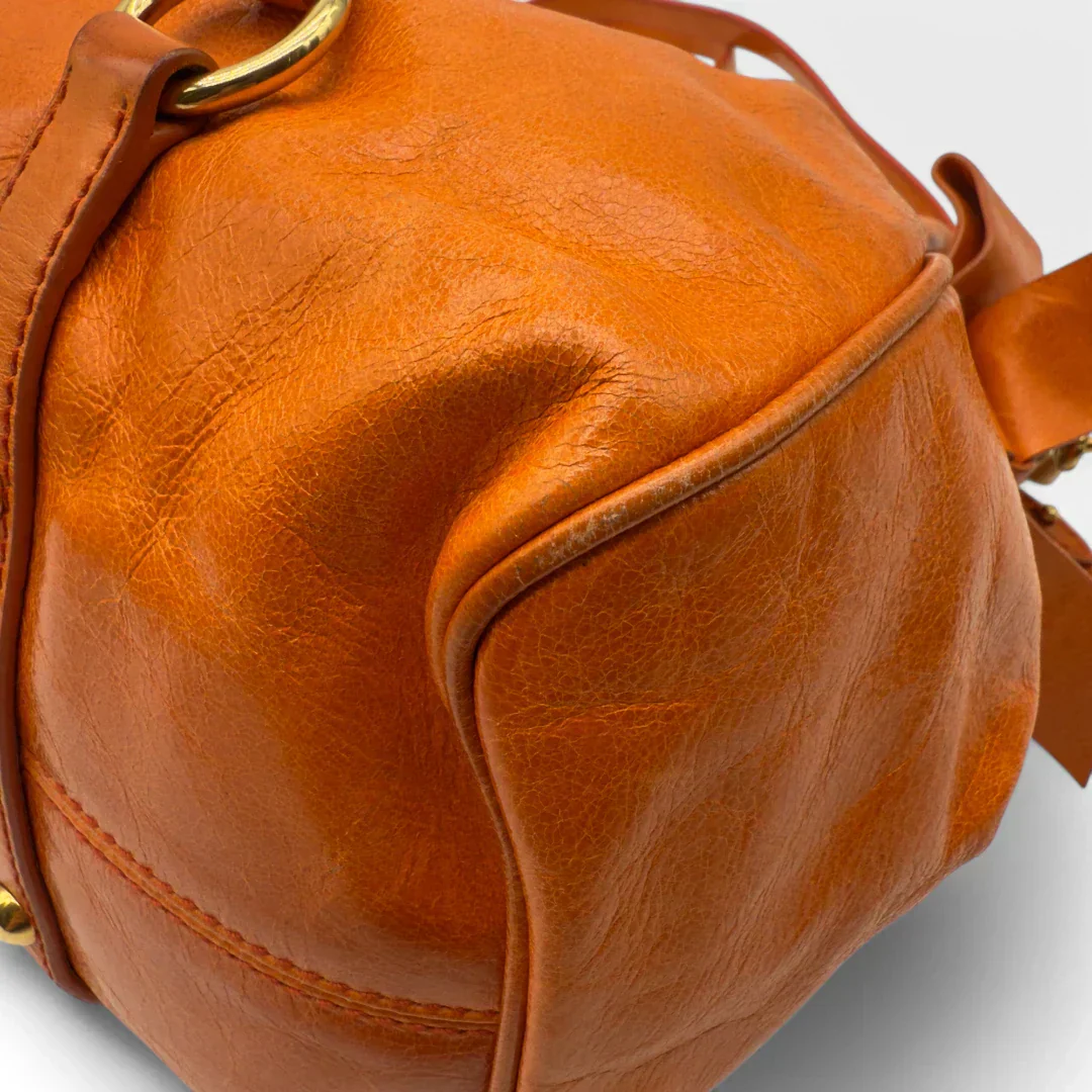 Miu Miu handbag Vitello Satchel orange