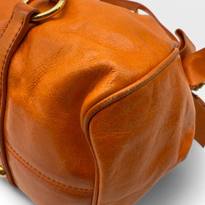 Miu Miu handbag Vitello Satchel orange