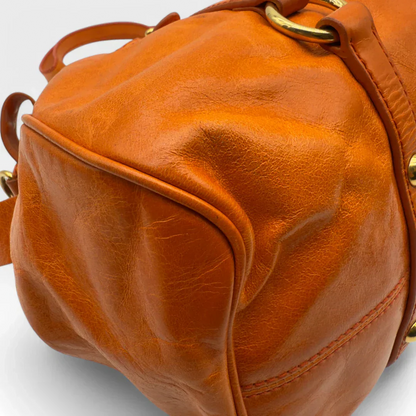 Miu Miu handbag Vitello Satchel orange