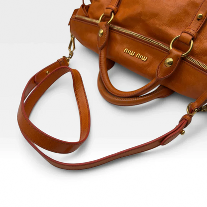 Miu Miu handbag Vitello Satchel orange
