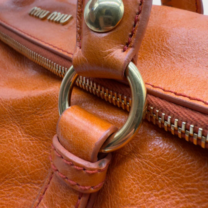 Miu Miu handbag Vitello Satchel orange