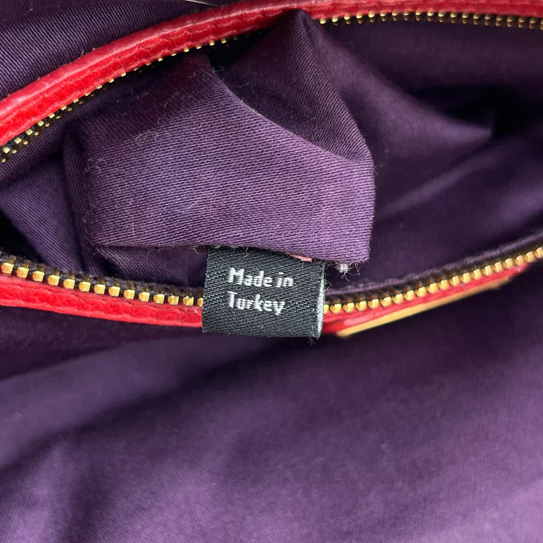 Miu Miu handbag made of leather matelasse dark red
