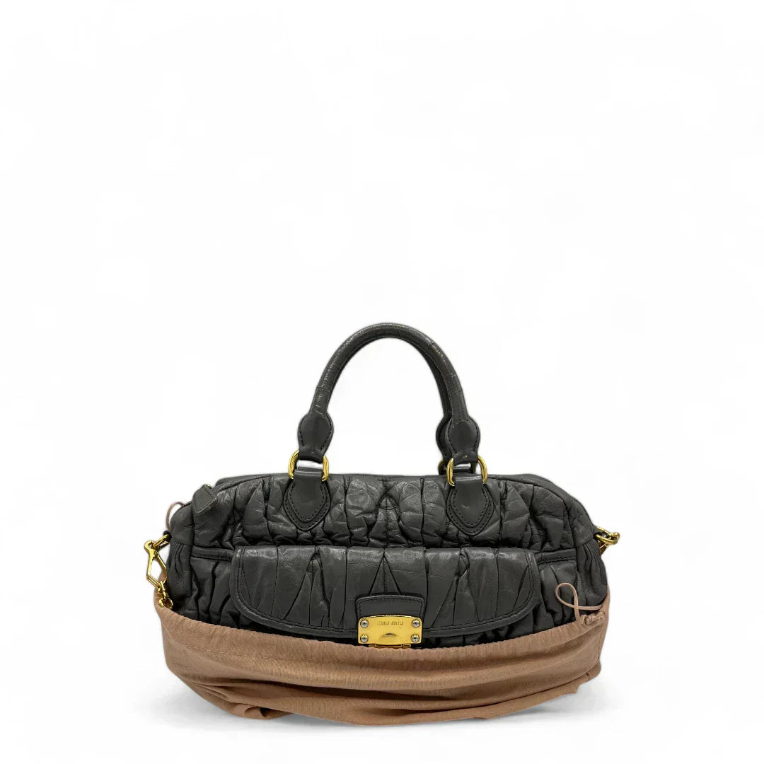 Miu Miu handbag elongated grey